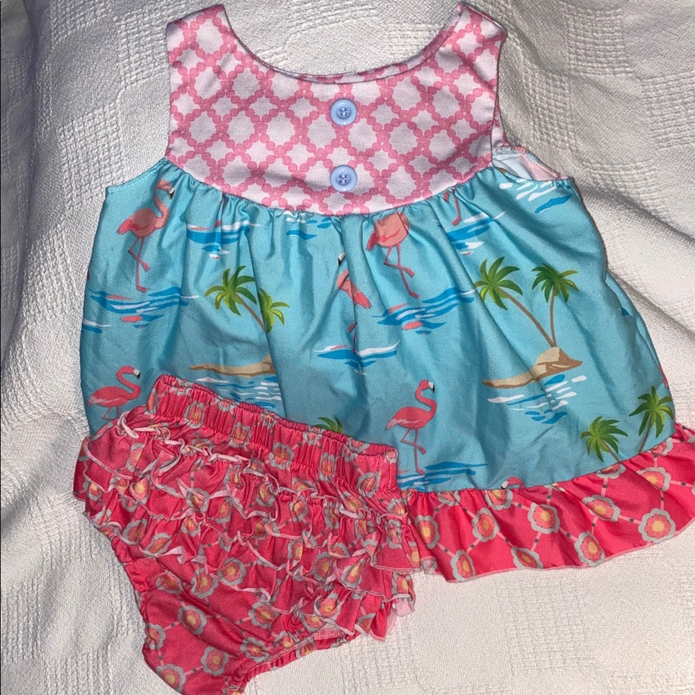 Boutique toddler girl outfit. Size S (2t-3t)